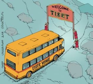 Тибет принимает все больше туристов )